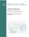 Cover page: Comparing Server Energy Use and Efficiency Using Small Sample Sizes