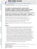 Cover page: Presynaptic congenital myasthenic syndrome with a homozygous sequence variant in LAMA5 combines myopia, facial tics, and failure of neuromuscular transmission