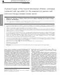 Cover page: A phase II study of the histone deacetylase inhibitor vorinostat combined with tamoxifen for the treatment of patients with hormone therapy-resistant breast cancer