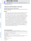 Cover page: Targeting the JAK/STAT pathway in solid tumors