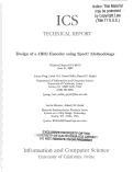 Cover page: Design of a JBIG encoder using SpecC methodology