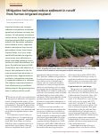 Cover page: Mitigation techniques reduce sediment in runoff  from furrow-irrigated cropland