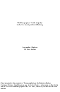 Cover page: The Ethnography of Health Inequality: Global Risk Society and Local Suffering