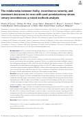 Cover page: The relationship between frailty, incontinence severity, and treatment decisions for men with post-prostatectomy stress urinary incontinence: a mixed methods analysis