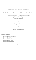 Cover page: Equality saturation : engineering challenges and applications