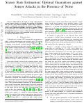 Cover page: Secure State Estimation: Optimal Guarantees Against Sensor Attacks in the Presence of Noise