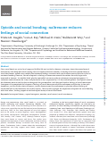 Cover page: Opioids and social bonding: naltrexone reduces feelings of social connection.