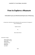 Cover page: Free to Explore a Museum : : Embodied Inquiry and Multimodal Expression of Meaning