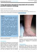 Cover page: Linear IgA bullous dermatosis associated with ulcerative proctitis: treatment challenge