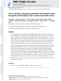 Cover page: Cross-Resistance Among Next-Generation Antiandrogen Drugs Through the AKR1C3/AR-V7 Axis in Advanced Prostate Cancer