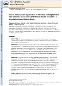 Cover page: Lower Urinary Tract Dysfunction in Male Iraq and Afghanistan War Veterans: Association With Mental Health Disorders: A&nbsp;Population-based Cohort Study