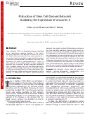 Cover page: Maturation of stem cell-derived beta-cells guided by the expression of urocortin 3.