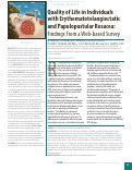 Cover page: Quality of Life in Individuals with Erythematotelangiectatic and Papulopustular Rosacea: Findings From a Web-based Survey.