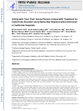 Cover page: Voting with their feet: Social factors linked with treatment for opioid use disorder using same-day buprenorphine delivered in California hospitals