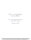 Cover page: UPC++ v1.0 Specification, Revision 2022.9.0