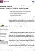 Cover page: The Role of the NRF2 Pathway in the Pathogenesis of Viral Respiratory Infections.