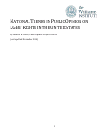 Cover page: National Trends in Public Opinion on LGBT Rights in the United States