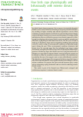 Cover page: How birds cope physiologically and behaviourally with extreme climatic events