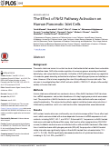 Cover page: The effect of Nrf2 pathway activation on human pancreatic islet cells.