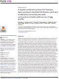 Cover page: A double ovulation protocol for Xenopus laevis produces doubled fertilisation yield and moderately transiently elevated corticosterone levels without loss of egg quality.