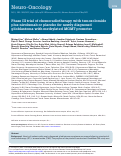 Cover page: Phase III trial of chemoradiotherapy with temozolomide plus nivolumab or placebo for newly diagnosed glioblastoma with methylated MGMT promoter