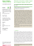 Cover page: Restoration interventions mediate tropical tree recruitment dynamics over time