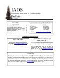 Cover page of IAOS Bulletin 56
