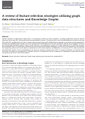 Cover page of A review of feature selection strategies utilizing graph data structures and Knowledge Graphs.