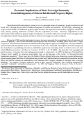 Cover page: Economic Implications of State Sovereign Immunity from Infringement of Federal Intellectual Property Rights