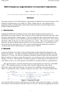 Cover page: Multi-frequency segmentation of movement trajectories