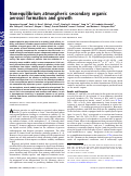 Cover page: Nonequilibrium atmospheric secondary organic aerosol formation and growth