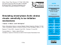 Cover page: Simulating mixed-phase Arctic stratus clouds:  sensitivity to ice initiation mechanisms