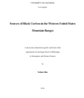 Cover page: Sources of Black Carbon in the Western United States Mountain Ranges