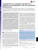 Cover page: Structural basis for cooperative interactions of substituted 2-aminopyrimidines with the acetylcholine binding protein