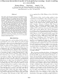 Cover page: A Bayesian hierarchical model of local-global processing: visual crowding
as a case-study