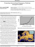 Cover page: Promoting International Emergency Medicine through WestJEM.