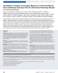 Cover page: Quantitative computed tomography measures of pectoralis muscle area and disease severity in chronic obstructive pulmonary disease. A cross-sectional study.