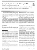 Cover page: Treatment of prostate cancer with CD46 targeted 225Ac alpha particle radioimmunotherapy