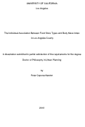 Cover page: The Individual Association Between Food Store Types and Body Mass Index in Los Angeles County