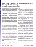 Cover page: GIV is a nonreceptor GEF for G alpha i with a unique motif that regulates Akt signaling.