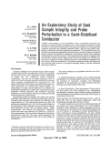 Cover page: EXPLORATORY STUDY OF SOOT SAMPLE INTEGRITY AND PROBE PERTURBATION IN A SWIRL-STABILIZED COMBUSTOR.