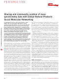 Cover page: Sharing and community curation of mass spectrometry data with Global Natural Products Social Molecular Networking