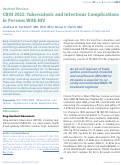 Cover page: CROI 2022: tuberculosis and infectious complications in persons With HIV.