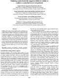 Cover page: Thinking counterfactually supports children’s ability toconduct a controlled test of a hypothesis