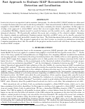 Cover page: Fast approach to evaluate map reconstruction for lesion detection and 
localization