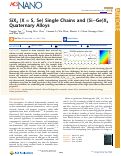 Cover page: SiX2 (X = S, Se) Single Chains and (Si-Ge)X2 Quaternary Alloys.