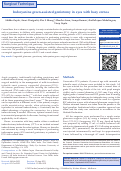 Cover page: Indocyanine green-assisted goniotomy in eyes with hazy cornea.