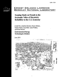 Cover page: Scoping Study on Trends in the Economic Value of Electricity Reliability to the U.S. Economy