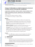 Cover page: Changes in inflammation are related to depression and amount of aerobic exercise in first episode schizophrenia