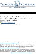 Cover page: Teaching Chaucer from the Perspective of a Troubadour and Using Music in the Classroom to Further Explain Literature